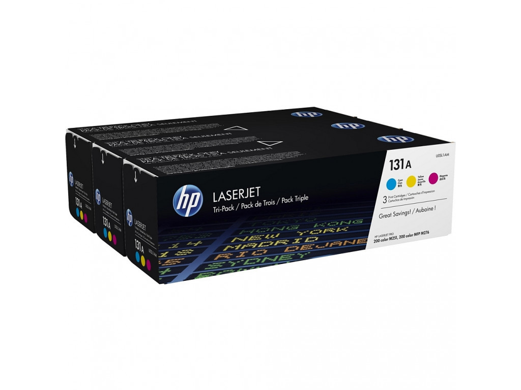 Консуматив HP 131A 3-pack Cyan/Magenta/Yellow Original LaserJet Toner Cartridges 13392.jpg