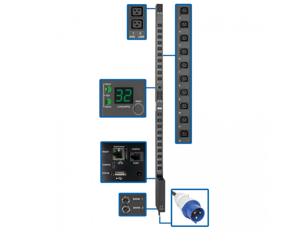 Филтър Tripp Lite by Eaton 7.7kW Single-Phase Switched PDU with LX Platform Interface 24564.jpg