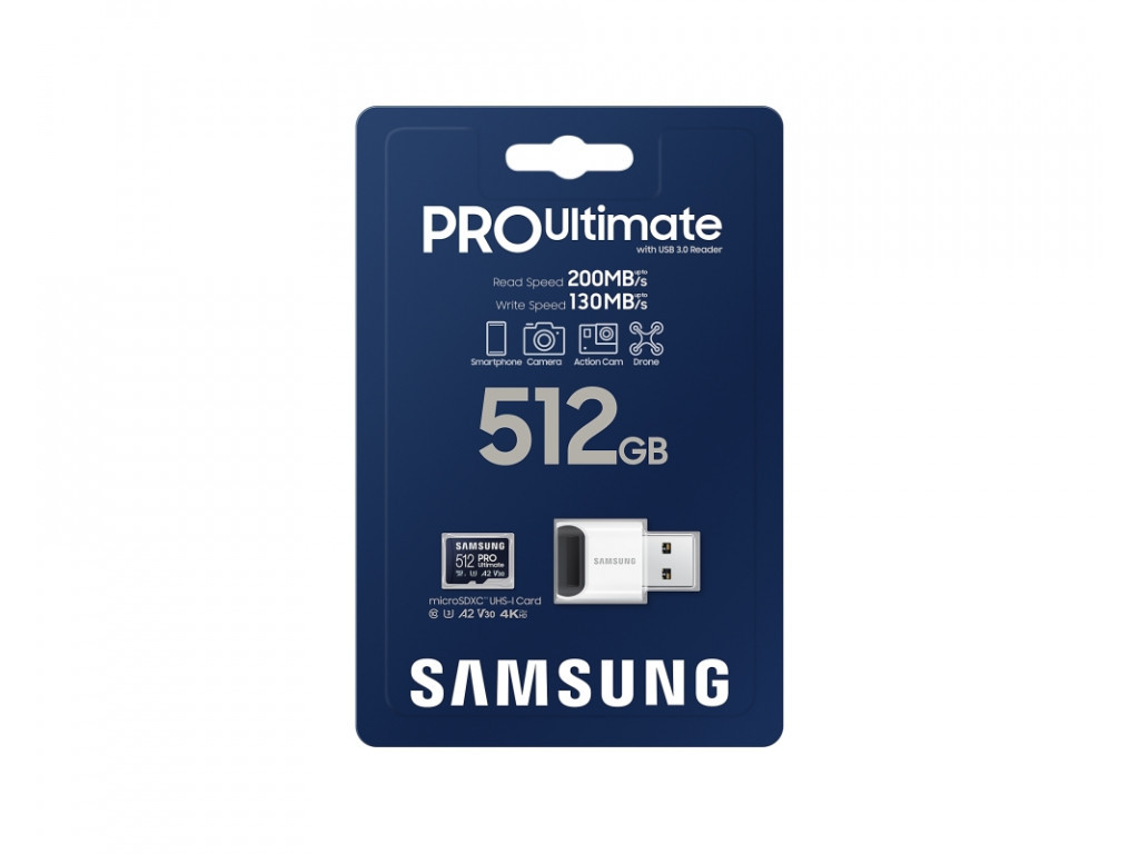 Памет Samsung 512GB micro SD Card PRO Ultimate with USB Reader  26589_5.jpg