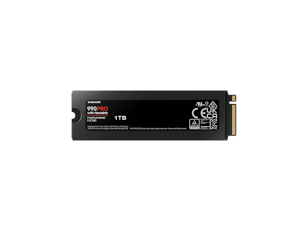 Твърд диск Samsung SSD 990 PRO 1TB Heatsink PCIe 4.0 NVMe 2.0 M.2 V-NAND 3-bit MLC 27239_1.jpg