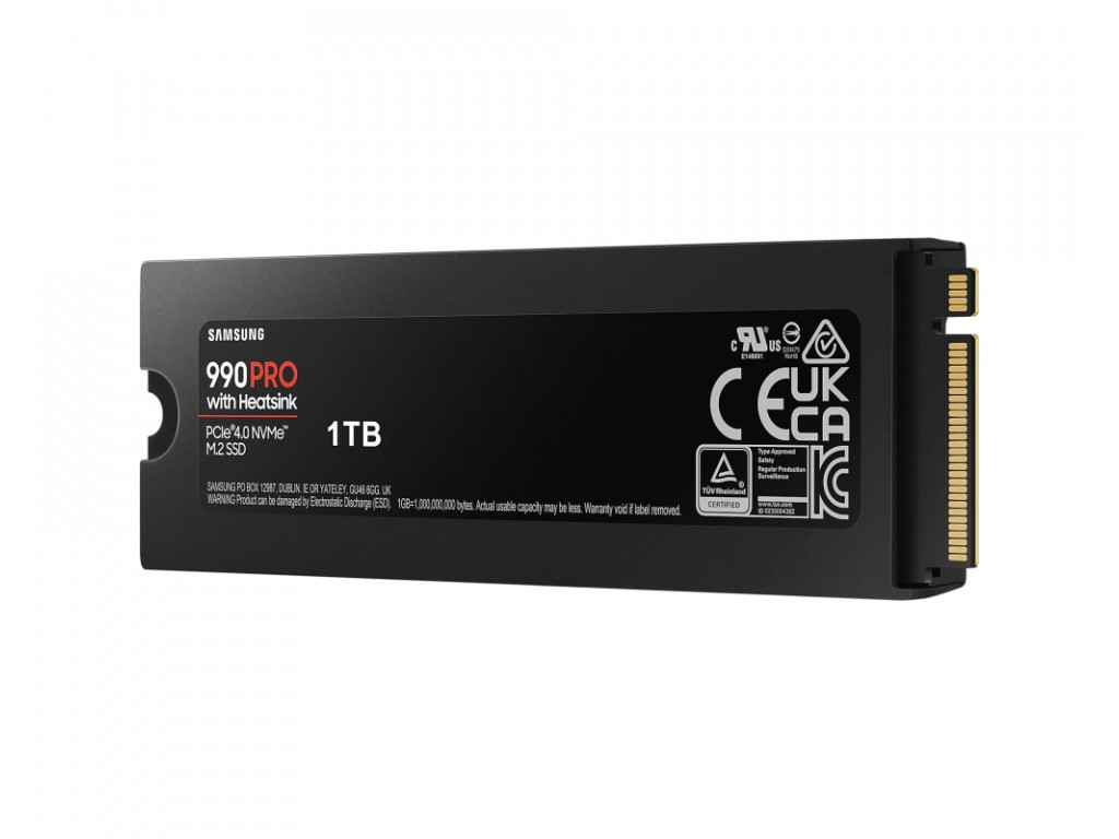 Твърд диск Samsung SSD 990 PRO 1TB Heatsink PCIe 4.0 NVMe 2.0 M.2 V-NAND 3-bit MLC 27239_3.jpg