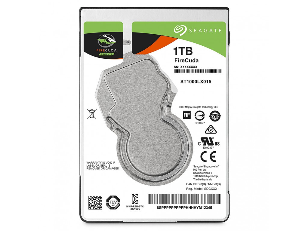 Твърд диск Seagate FireCuda 1TB 5400rpm 128MB SATA3 7mm  HYBRID 2 15464_1.jpg