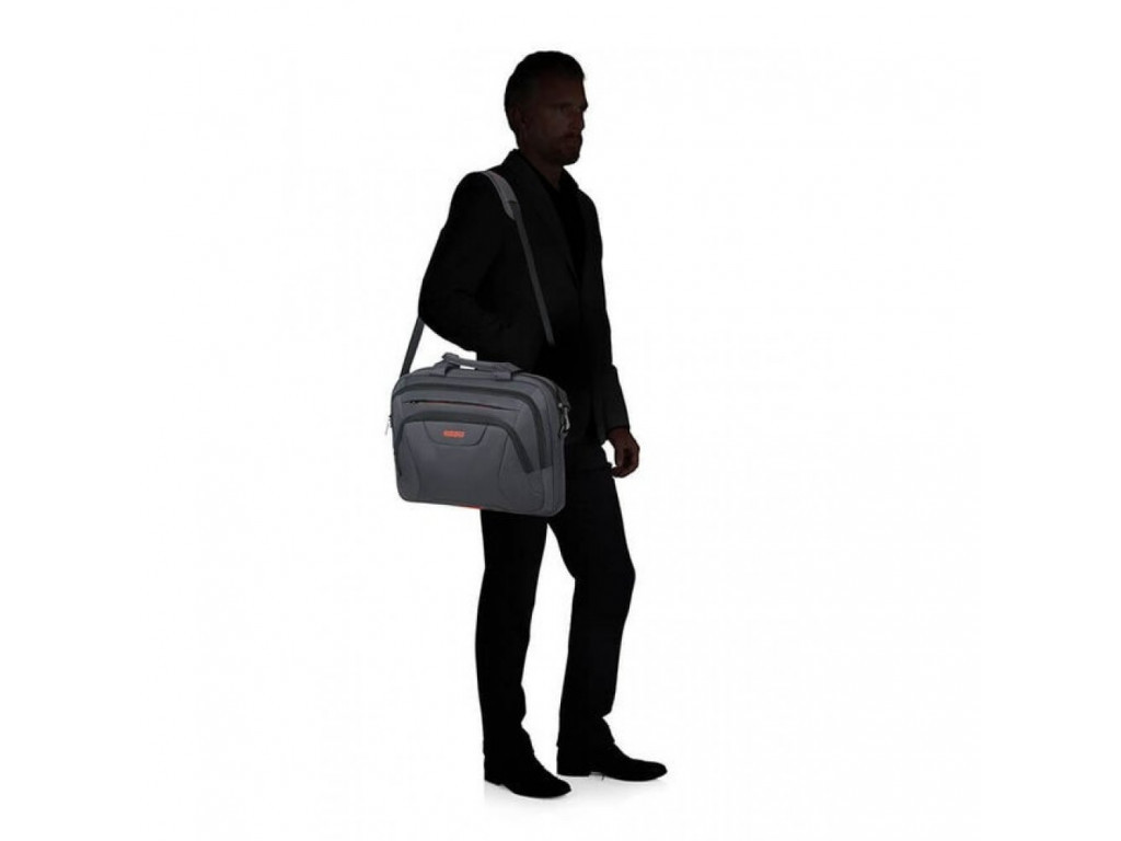 Чанта Samsonite At Work Laptop Bag 39.6cm/15.6" Grey/Orange 10574_11.jpg