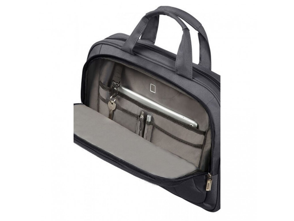 Чанта Samsonite At Work Laptop Bag 39.6cm/15.6" Grey/Orange 10574_13.jpg