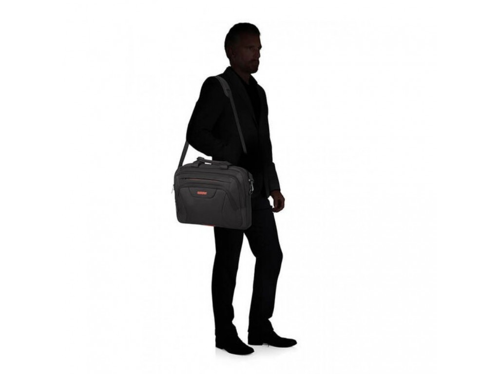 Чанта Samsonite At Work Laptop Bag 39.6cm/15.6" Black/Orange 10576_15.jpg