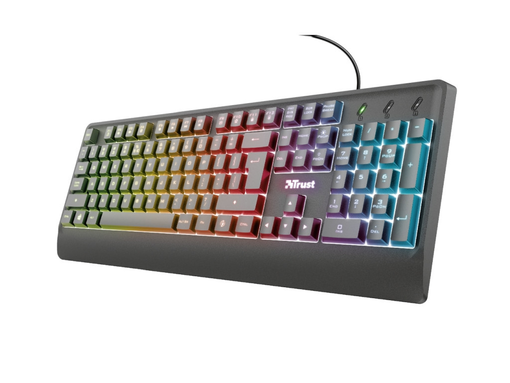 Клавиатура TRUST Ziva Gaming LED Keyboard US 16861_1.jpg