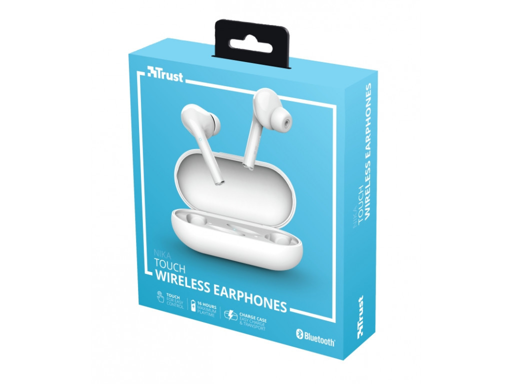 Слушалки TRUST Nika Touch Bluetooth Earphones White 22743_11.jpg