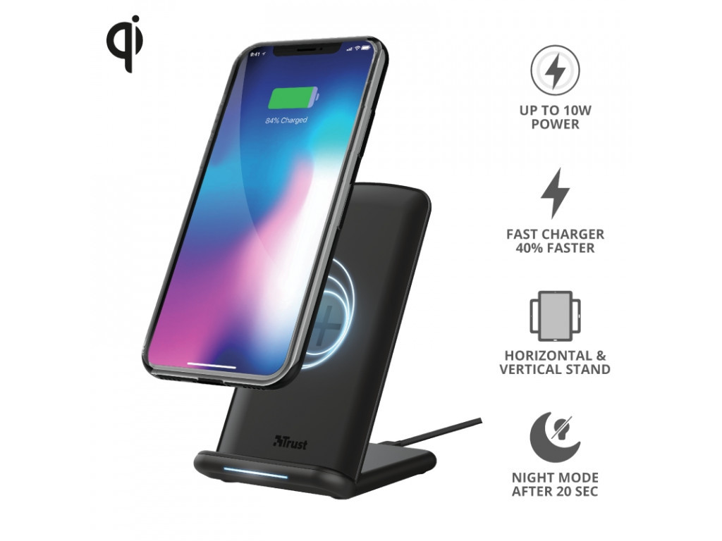 Зарядно устройство TRUST Primo10 Fast Wireless Charge Stand 2836_1.jpg