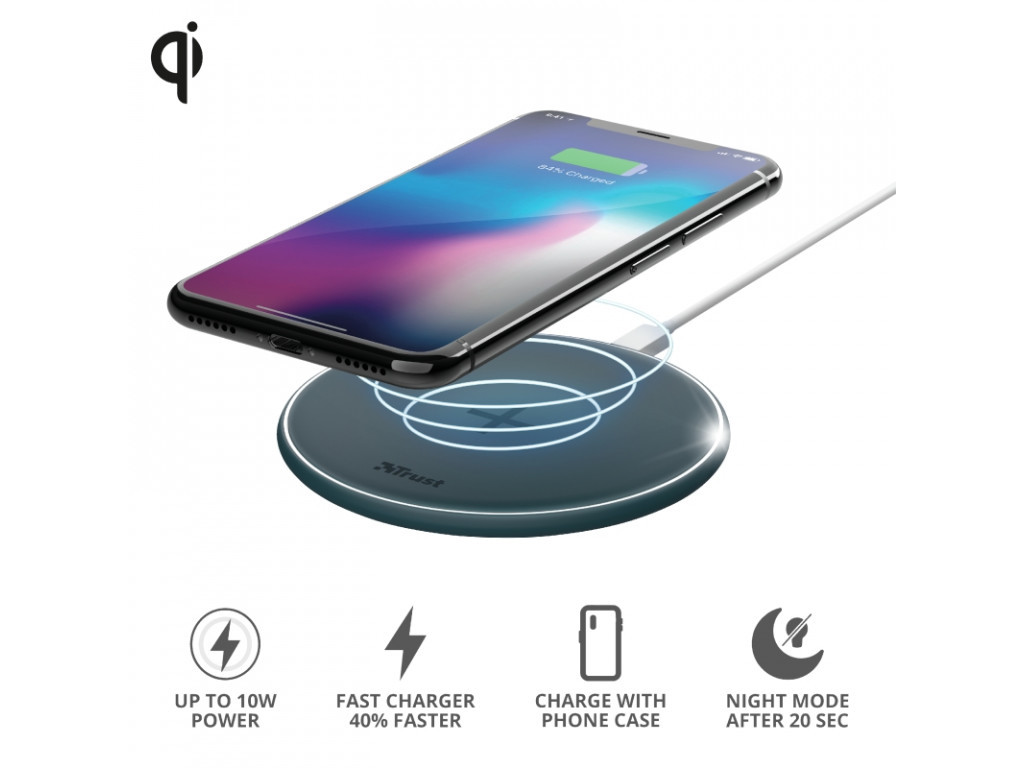 Зарядно устройство TRUST Qylo Fast Wireless Charging Pad Blue 2839_16.jpg