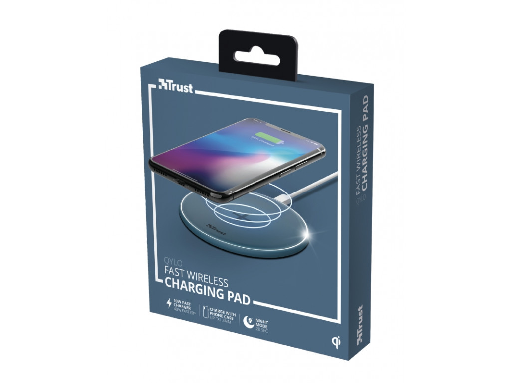 Зарядно устройство TRUST Qylo Fast Wireless Charging Pad Blue 2839_19.jpg