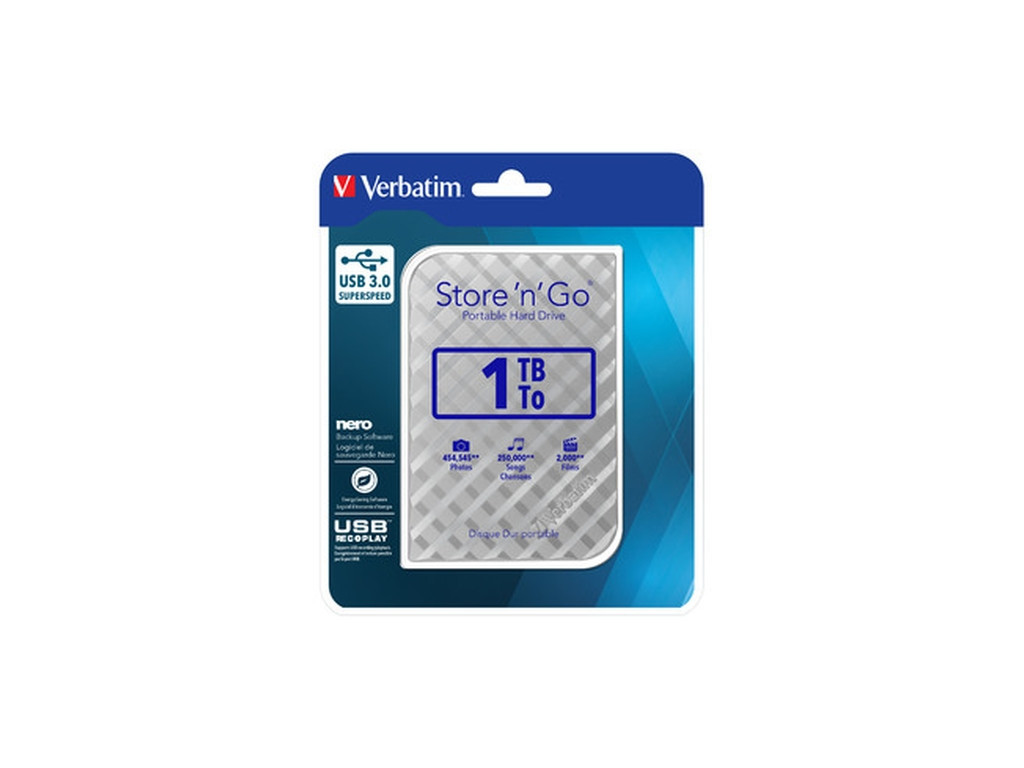 Твърд диск Verbatim ext 1TB USB3.0 Silver 2 15623.jpg